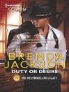 Cover image for Duty or Desire--A Steamy Contemporary Romance